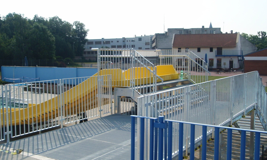 Ocelová konstrukce - bazén Přerov