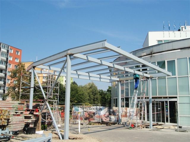 Ocelová konstrukce - Hotel Jana - Přerov