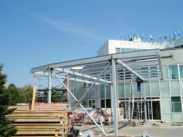 Ocelová konstrukce - Hotel Jana - Přerov