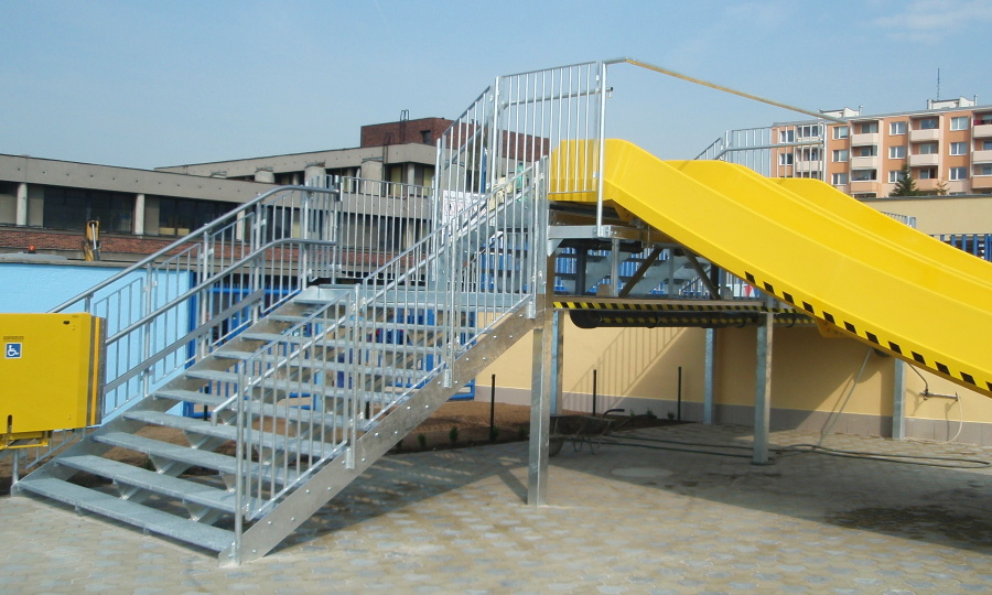 Ocelová konstrukce - bazén Přerov