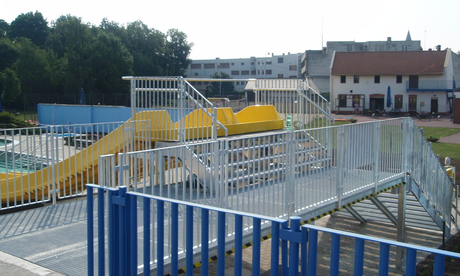 Ocelová konstrukce - bazén Přerov