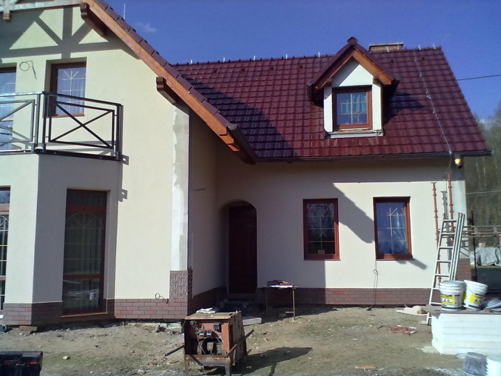 Zábradlí u rodinného domu